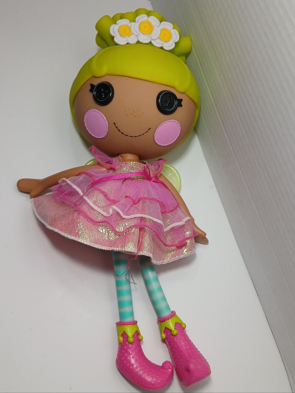 Lalaloopsy Pix E. Flutters Full Size Doll With Wings & Shoes Elf Boots 2009